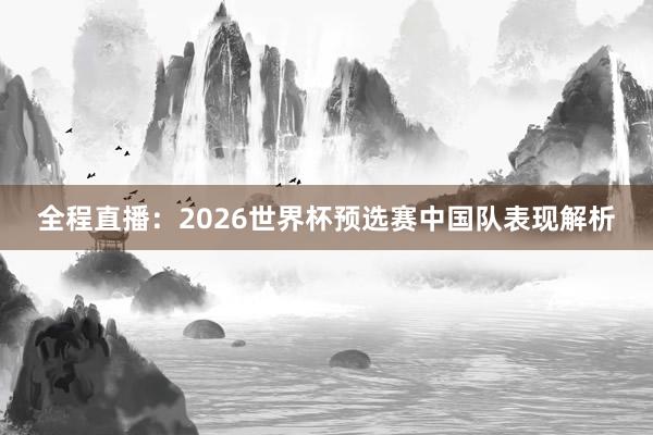 全程直播：2026世界杯预选赛中国队表现解析
